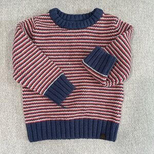 H&M Kids Sweater with Navy and Red Stripes